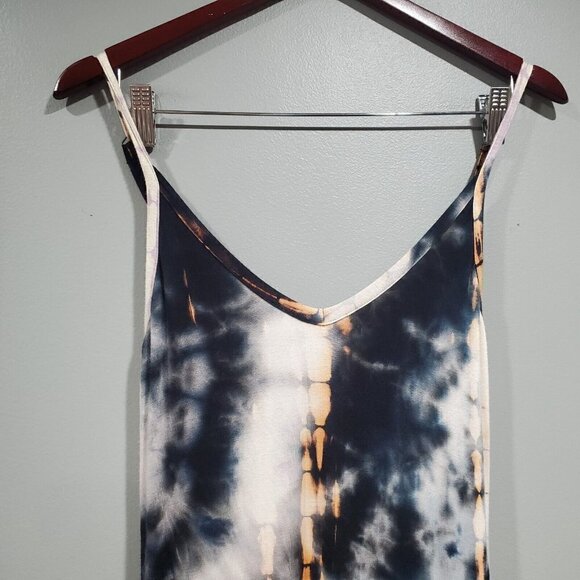 Peyton Jensen Women's Tie-Dye Cece Cami  Maxi Dress Sleeveless V-Neck Boho Sz XS - Picture 7 of 14